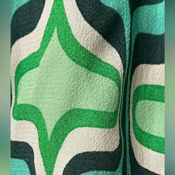 Zara | green pattered button up - Picture 3 of 4